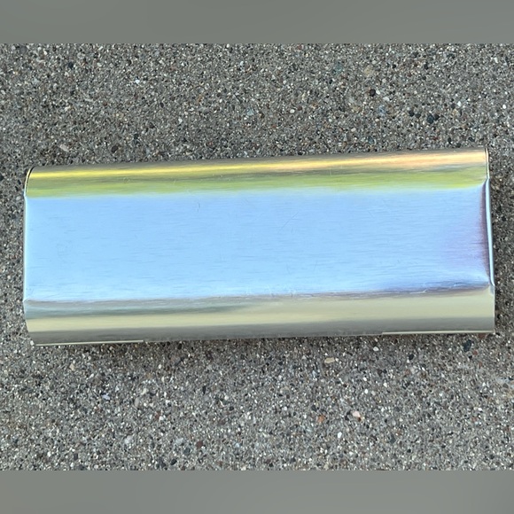 🕶️🔥Aluminum Silver Glasses/Sunglasses Metal Hard Clamshell Case Giorgio Armani - Picture 4 of 17